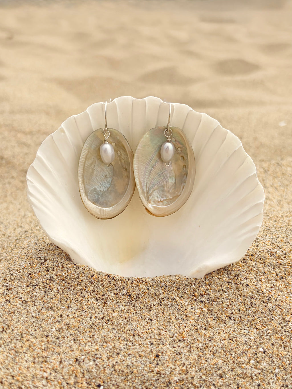 Abalone Pearl Earrings