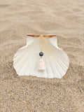 Cone + Black Pearl Necklace