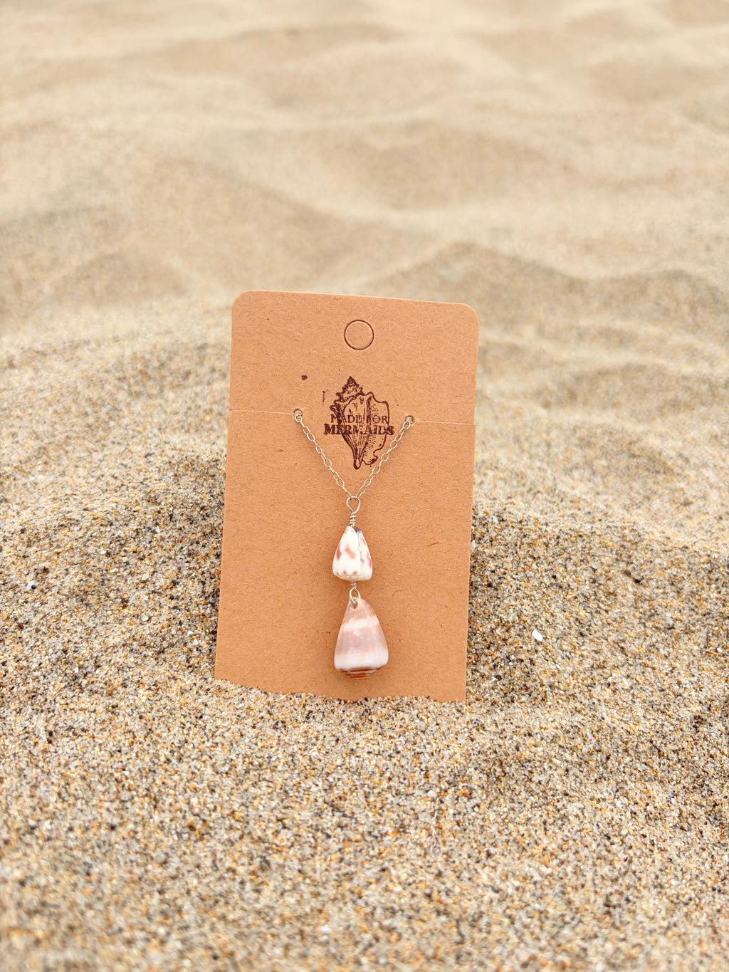 Double Pink Cone Necklace