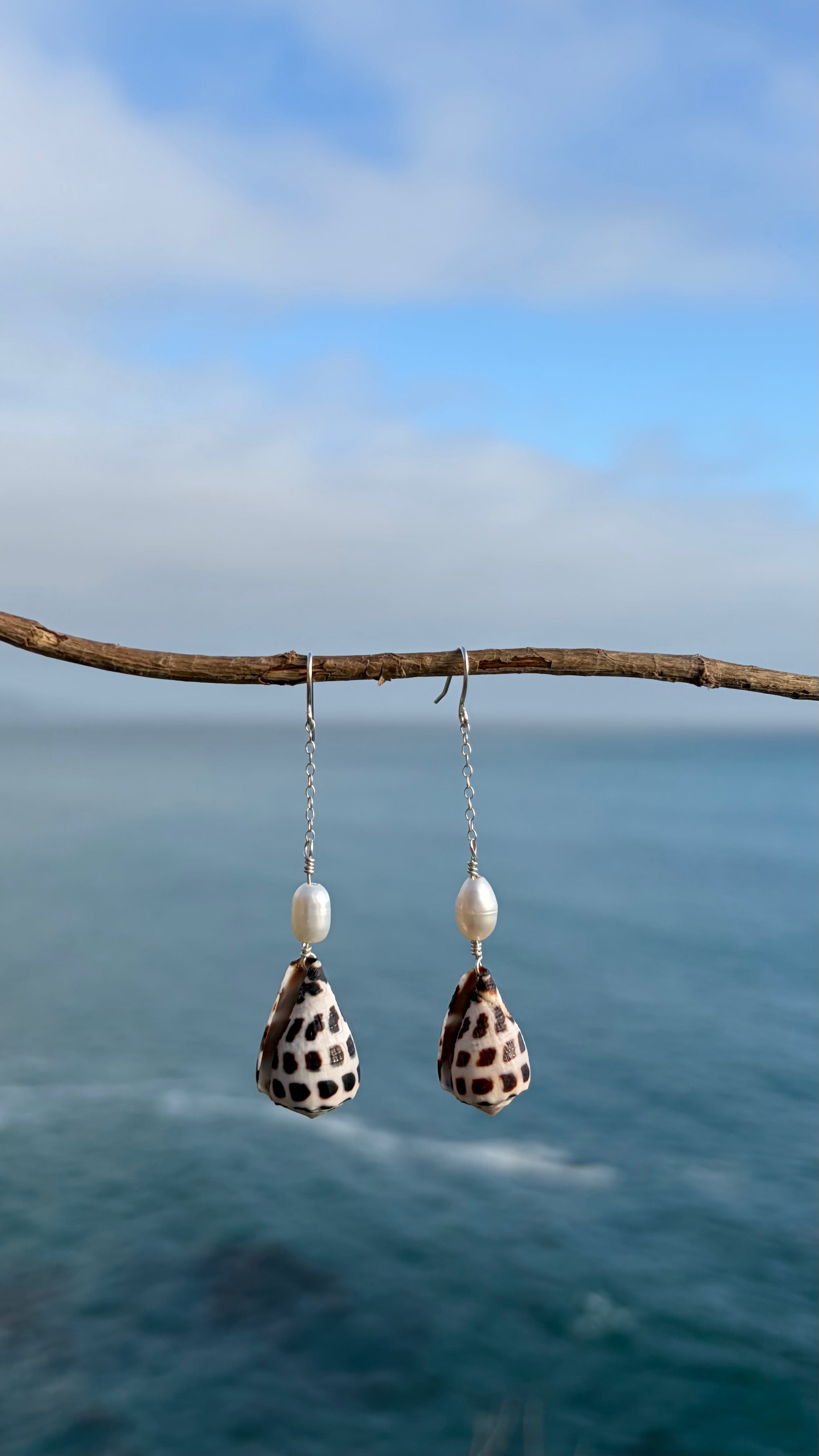 Hebrew Cone Drop Earrings