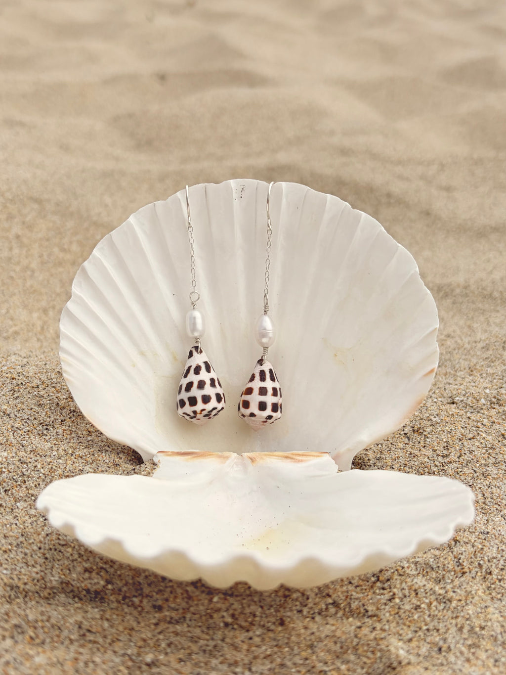 Hebrew Cone Drop Earrings