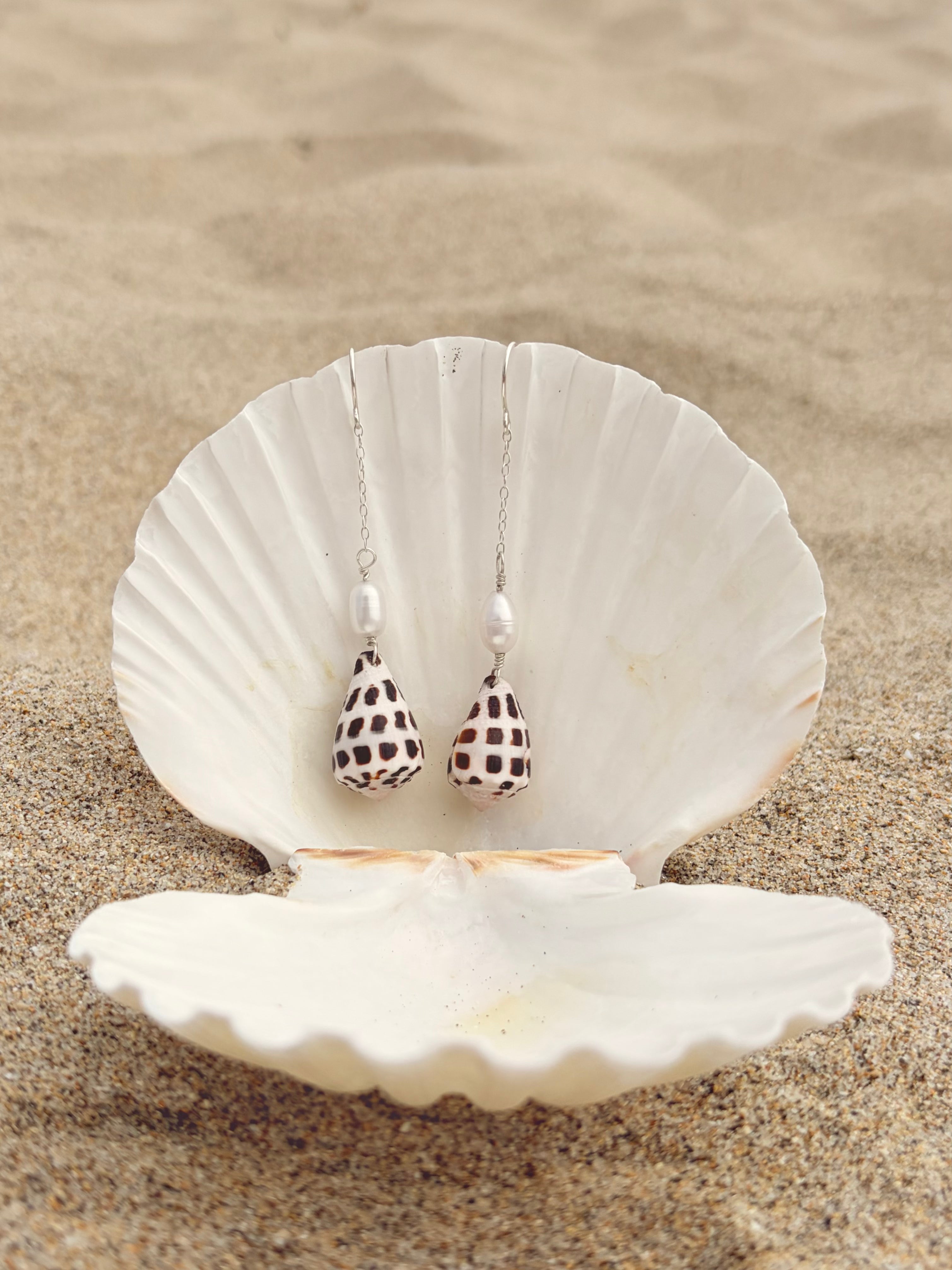 Hebrew Cone Drop Earrings