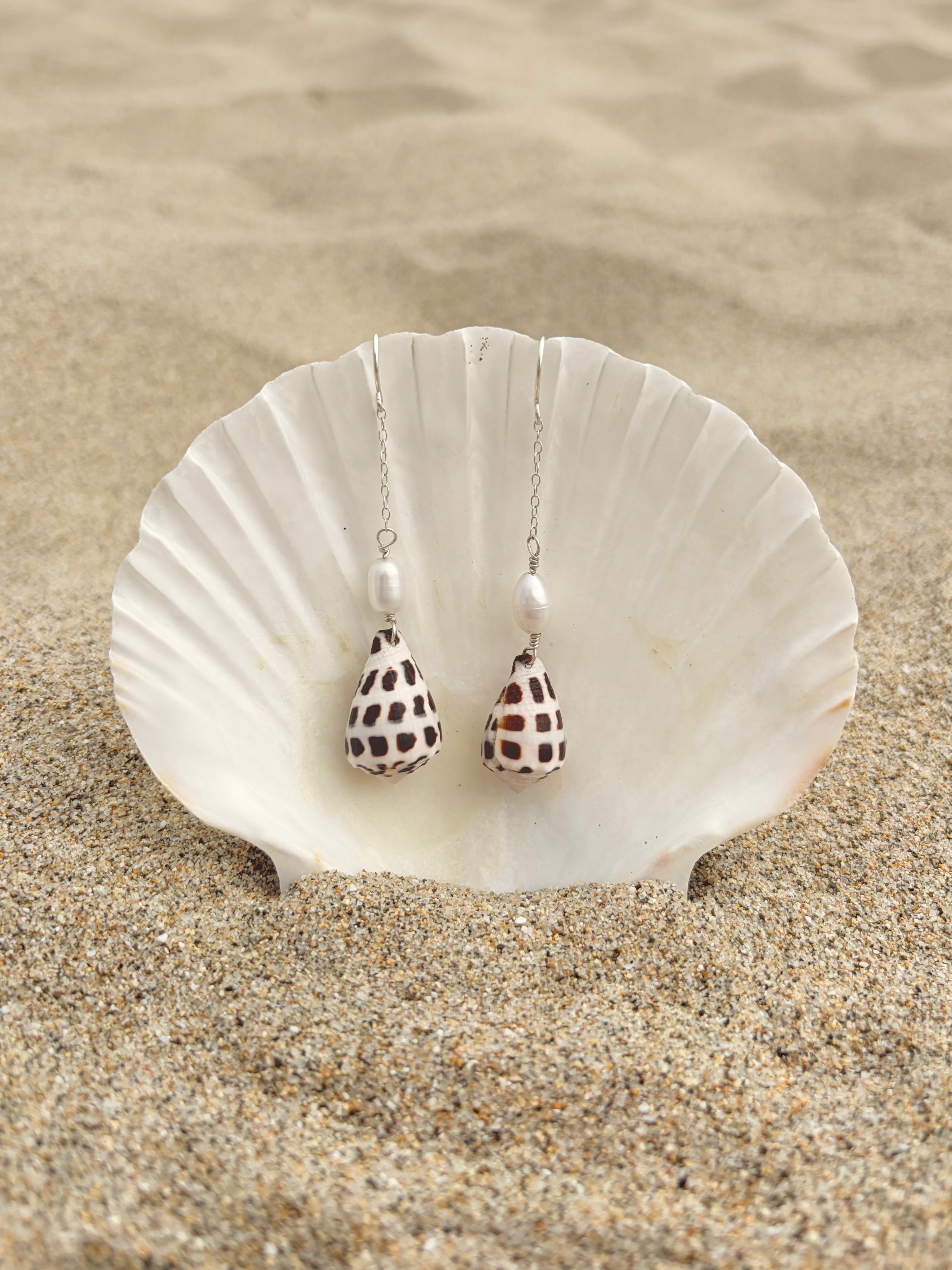 Hebrew Cone Drop Earrings