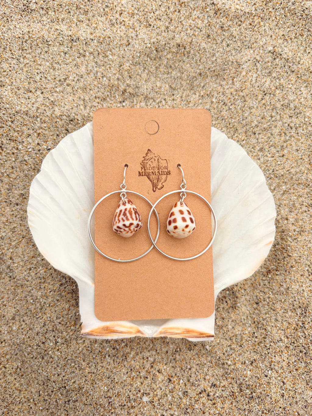 Hebrew Cone Hoop Earrings