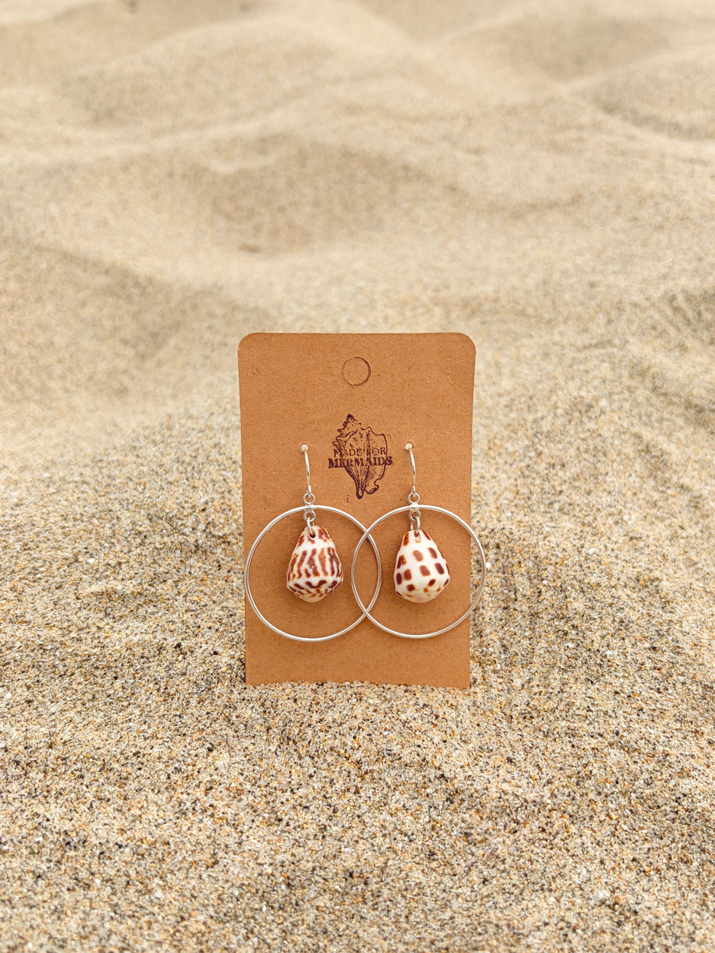 Hebrew Cone Hoop Earrings