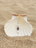 Purple Cowrie Pearl Necklace
