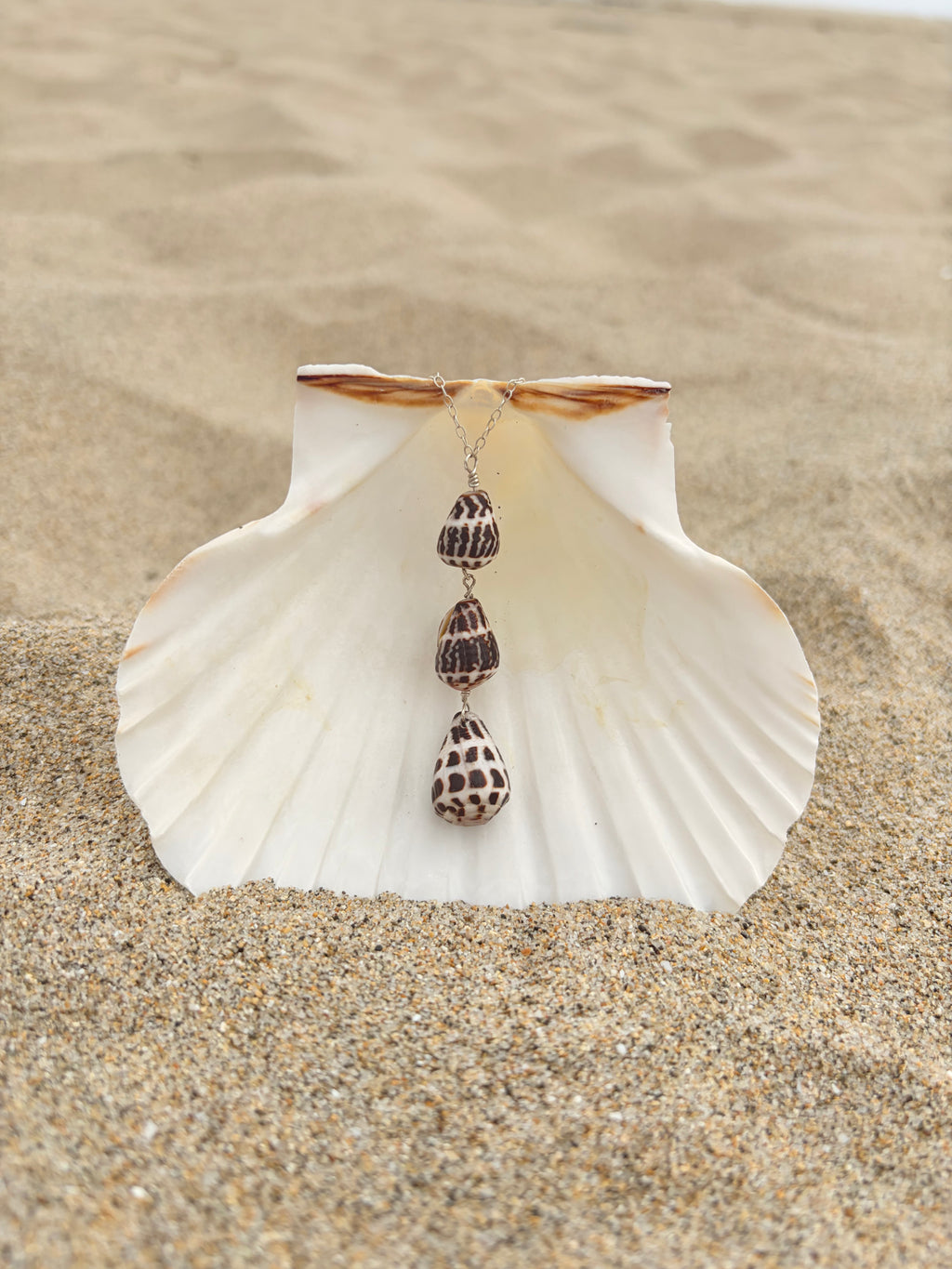 Triple Hebrew Cone Necklace