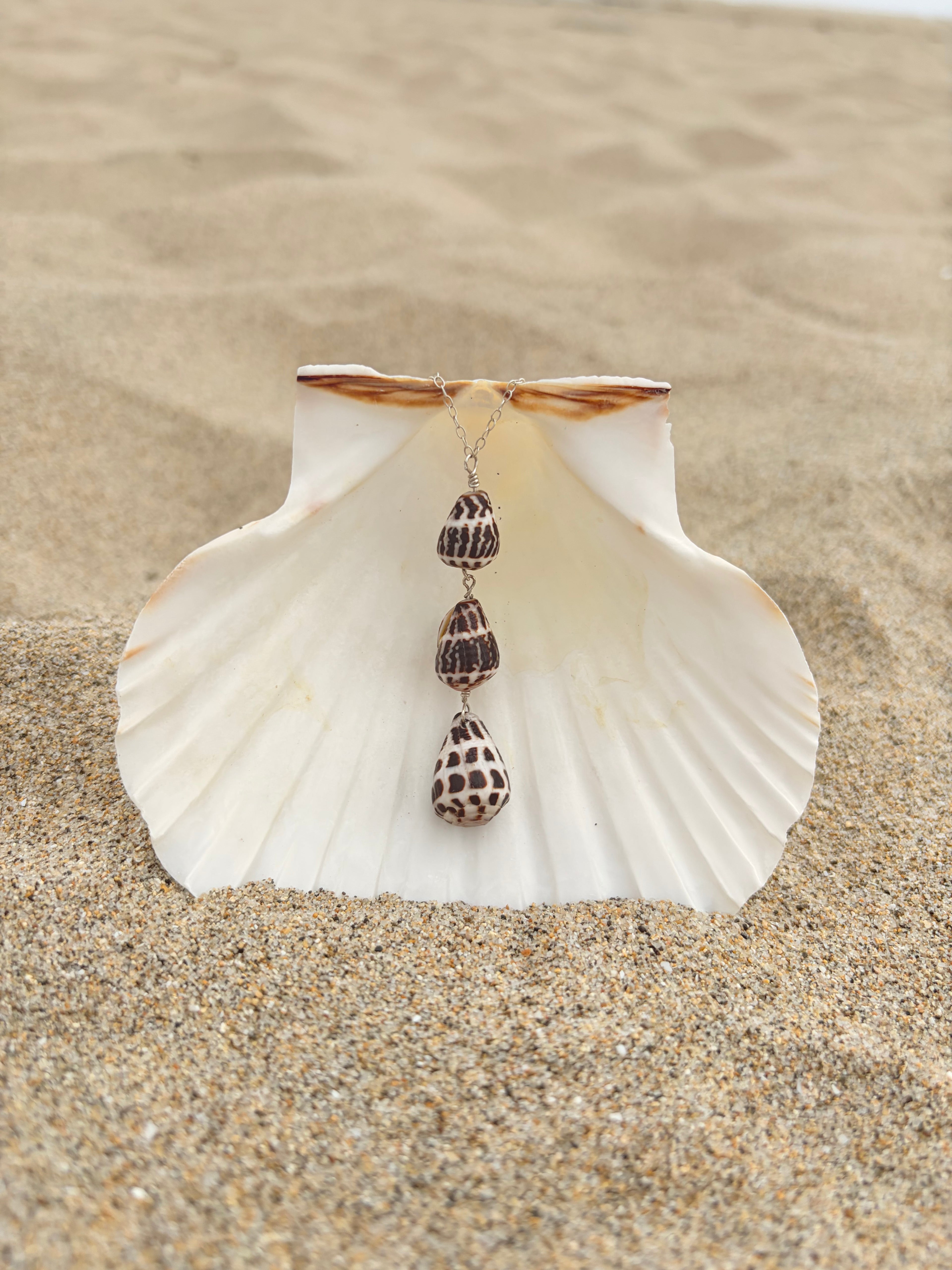 Triple Hebrew Cone Necklace